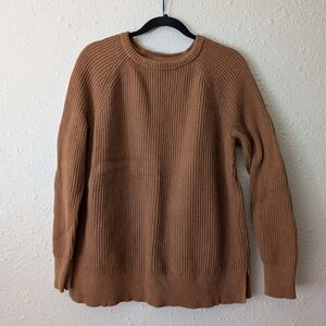 L.L. Bean Caramel Fisherman Sweater
